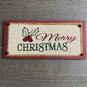 Wall Hanging Merry Christmas Wooden Decoration